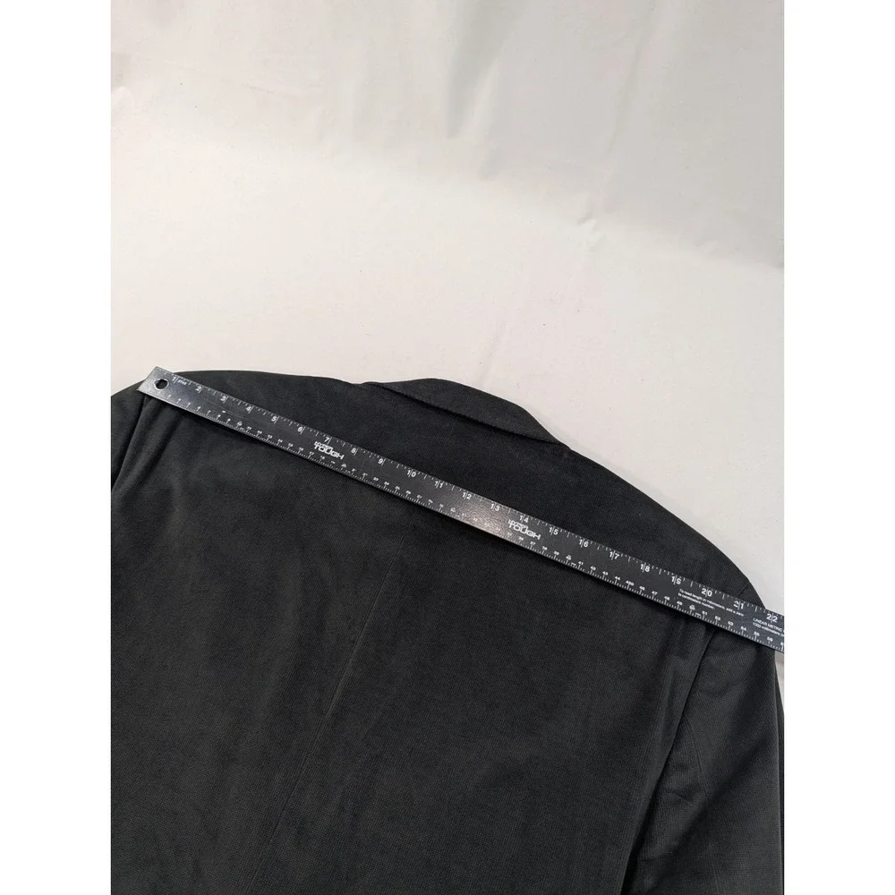 L.‎ Ralph Lauren Blazer Sport Jacket Charcoal Gray Valour Soft Polyester 48L 50